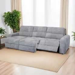 Power Modular Reclining Sofa with 1 Slider and Chaise - 3 pcs