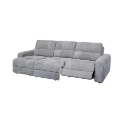 Power Modular Reclining Sofa with 1 Slider and Chaise - 3 pcs