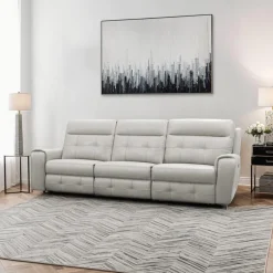Power Modular Reclining Sofa with Fold-Down Backrest - 3 pcs