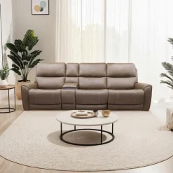 Power Modular Reclining Sofa with Console - 4 pcs