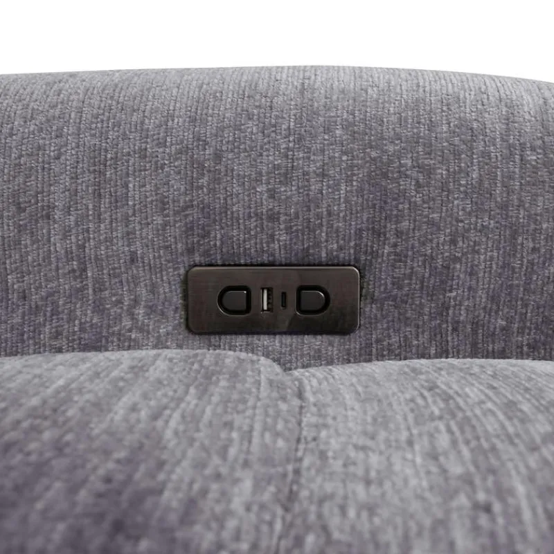 Power Modular Reclining Sectional with 2 Sliders and Left-Side Chaise with Storage - 4 pcs