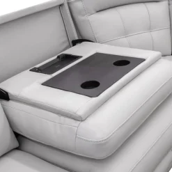 Power Modular Reclining Sectional with Console and Fold-Down Backrest - 6 pcs