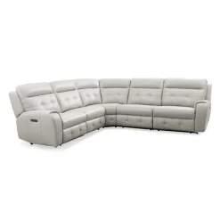 Power Modular Reclining Sectional with Fold-Down Backrest - 5 pcs