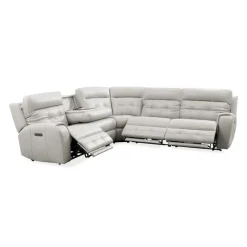 Power Modular Reclining Sectional with Fold-Down Backrest - 5 pcs