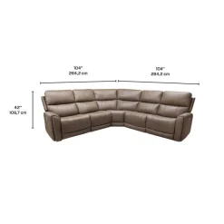 Power Modular Reclining Sectional - 5 pcs