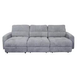 Power Modular Sofa with 2 Sliders and Left-Side Chaise with Storage - 3 pcs