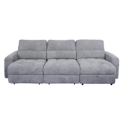 Power Modular Sofa with 2 Sliders and Right-Side Chaise with Storage - 3 pcs