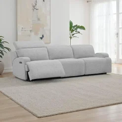 Power Modular Sofa with Adjustable Headrests - 3 pcs