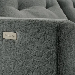 Power Recliner Loveseat and Right-Facing Chaise with Storage -
