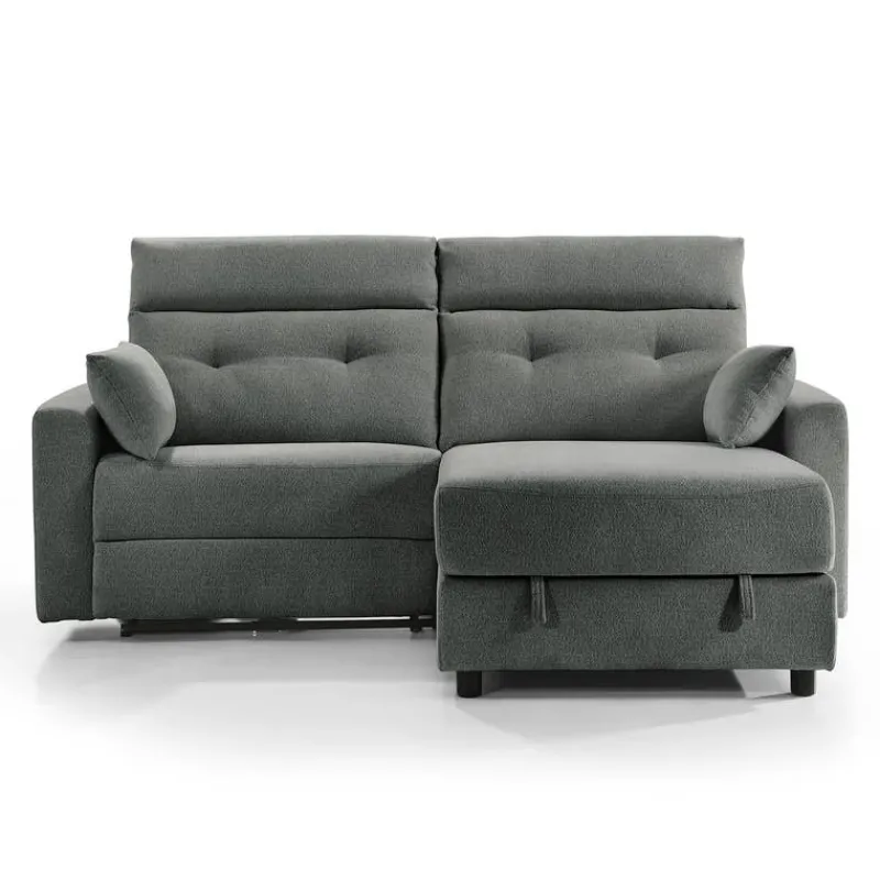 Power Recliner Loveseat and Right-Facing Chaise with Storage -