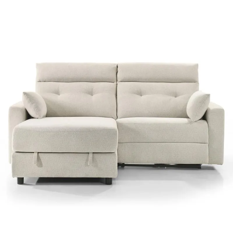 Power Recliner Loveseat and Left-Facing Chaise with Storage -
