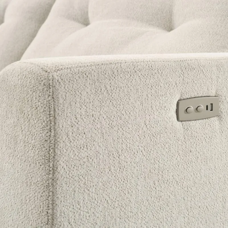 Power Recliner Loveseat and Left-Facing Chaise with Storage -