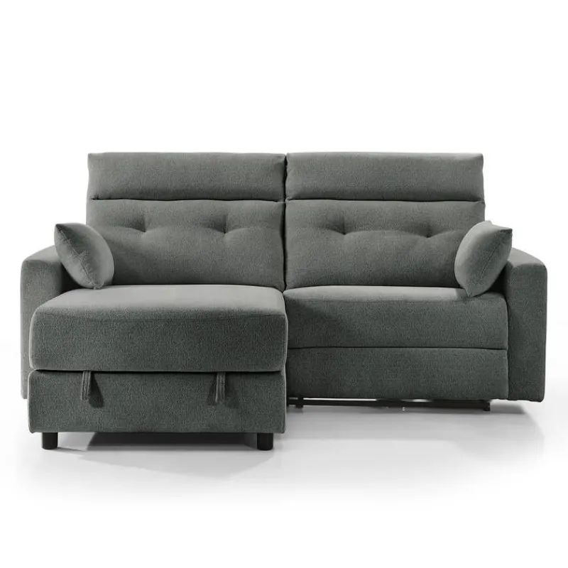 Power Recliner Loveseat and Left-Facing Chaise with Storage -