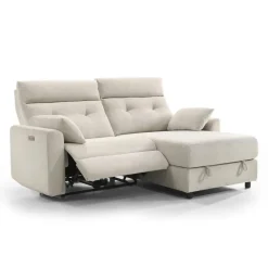 Power Recliner Loveseat and Right-Facing Chaise with Storage -