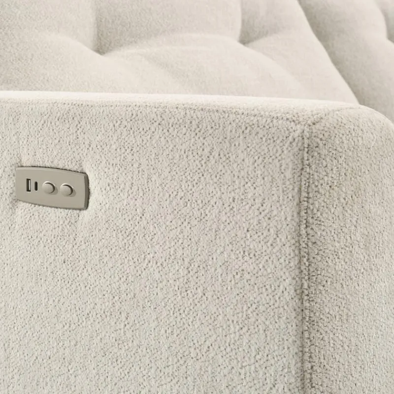 Power Recliner Loveseat and Right-Facing Chaise with Storage -
