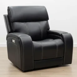 Power Recliner with Adjustable Headrest, Retractable Controls and Immersive Sound System
