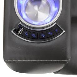 Power Recliner with Built-In Audio System - Grey