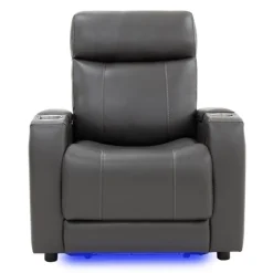 Power Recliner with Built-In Audio System - Grey