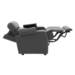 Power Recliner with Built-In Audio System - Grey