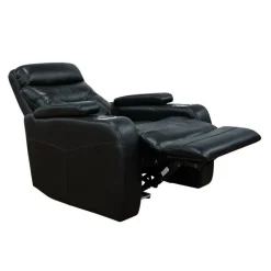 Power Recliner with Storage, Cup Holders and LED Lighting -