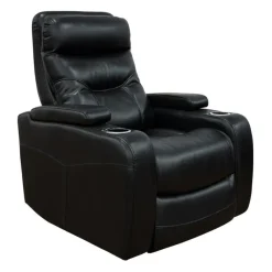 Power Recliner with Storage, Cup Holders and LED Lighting -