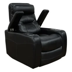 Power Recliner with Storage, Cup Holders and LED Lighting -