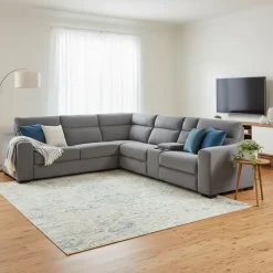 Power Reclining Sleeper Sectional with Console - 6 pcs