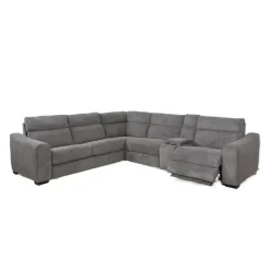 Power Reclining Sleeper Sectional with Console - 6 pcs