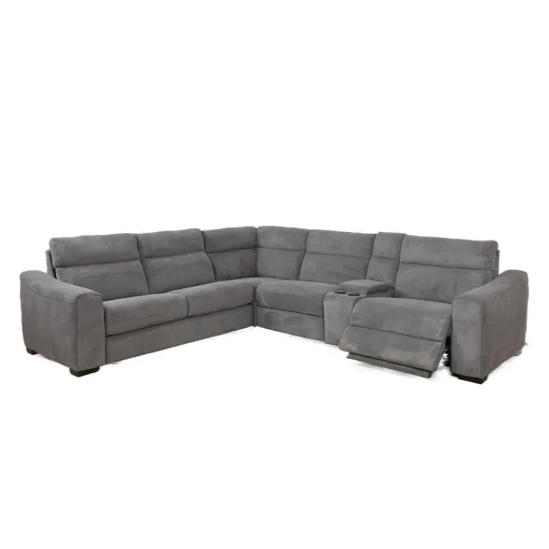 Power Reclining Sleeper Sectional with Console - 6 pcs