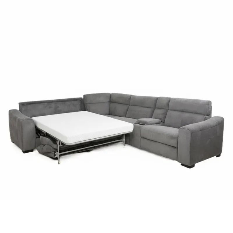 Power Reclining Sleeper Sectional with Console - 6 pcs