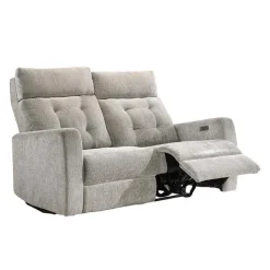 Power Reclining Loveseat with Adjustable Headrests