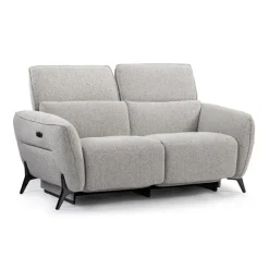 HTL Power Reclining Loveseat with Adjustable Headrests - Fabric