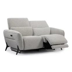 HTL Power Reclining Loveseat with Adjustable Headrests - Fabric