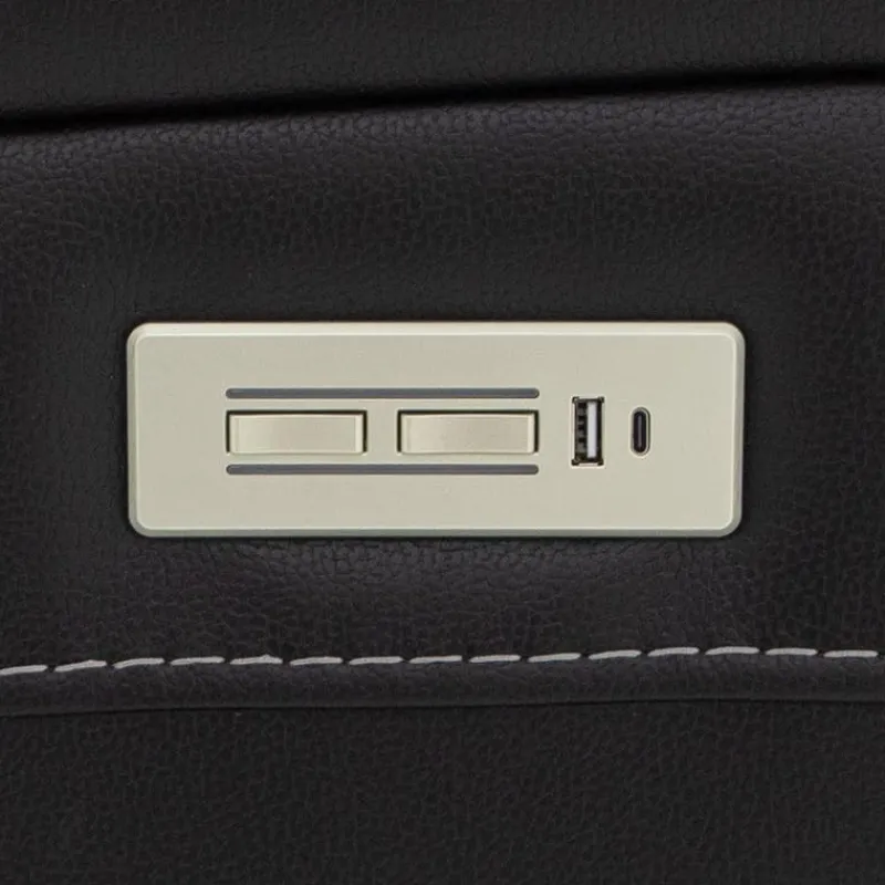 Power Reclining Loveseat with Adjustable Headrests, Console and Immersive Sound System