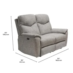 MINHAS Power Reclining Loveseat - Taupe