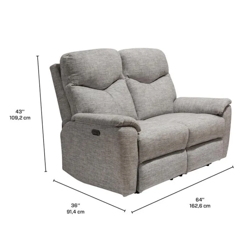 MINHAS Power Reclining Loveseat - Taupe