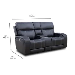 Power Reclining Loveseat with Adjustable Headrests