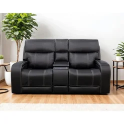 Power Reclining Loveseat with Adjustable Headrests