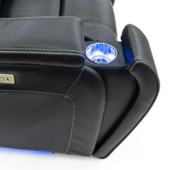 Power Reclining Loveseat with Adjustable Headrests