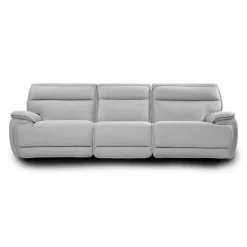 Power Reclining Modular Sofa with Adjustable Headrests and Fold-Down Backrest Seat - 3 pcs