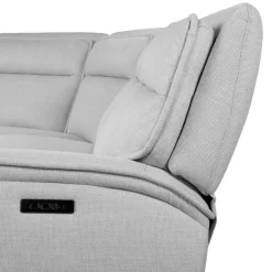 Power Reclining Modular Sectional, Adjustable Headrests, Console with an Audio System and Fold-Down Backrest Seat - 6 pcs