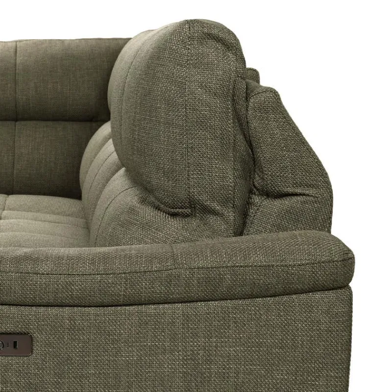 Power Reclining Sectional with Adjustable Headrest