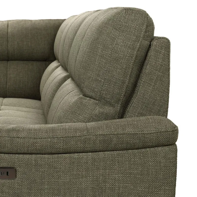 Power Reclining Sectional with Adjustable Headrest