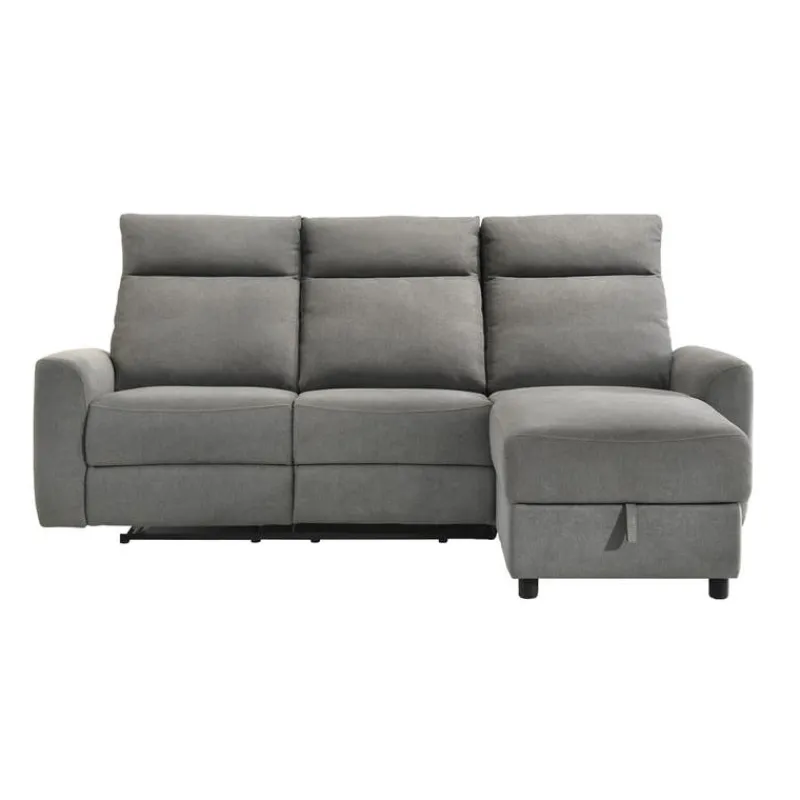 Power Reclining Sectional and Right-Side Chaise with Storage