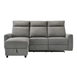 Power Reclining Sectional and Left-Side Chaise with Storage