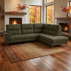 Power Reclining Sectional with Adjustable Headrest