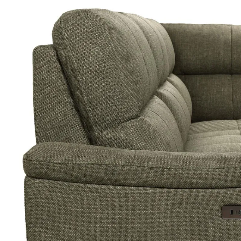 Power Reclining Sectional with Adjustable Headrest
