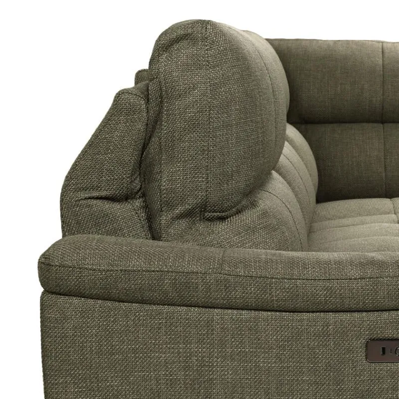 Power Reclining Sectional with Adjustable Headrest