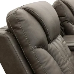 Power Reclining Sofa with Adjustable Headrests