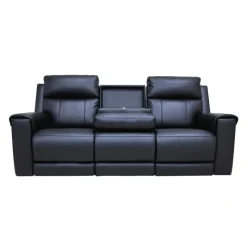 Power Reclining Sofa with Massage, Heat, and Fold-Down Backrest with Built-In Sound System